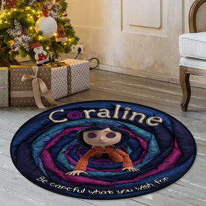Christmas Gifts For Horror Fans Quilted Round Mat 04patn061025