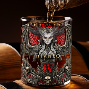 Demon Goddess Drinking Glass - Personalized Gifts For Gamer 04QHLU250825