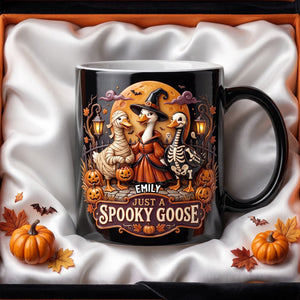 Just A Spooky Goose Magic Mug - Personalized Halloween Gifts 05todh170826
