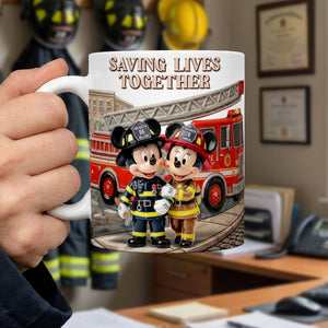 Firefighter Couple Coffee Mug - Personalized Gifts For Couple 02toqn190126
