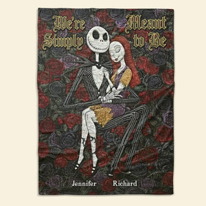 Spooky Couple Blanket - Personalized Gifts For Couple 02toqn021225