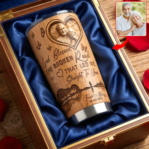 God Blessed Couple Custom Photo Tumbler - Personalized Gifts For Couple 05paqn180326