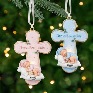 New Baby Ornament, Personalized Gifts For Christian Parents Christmas Ornament 03kimg181025
