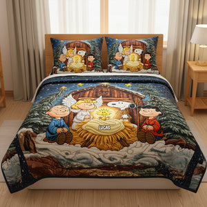 Personalized Gifts For Christian Family Quilt Bedding Set Special Line 08natn121125