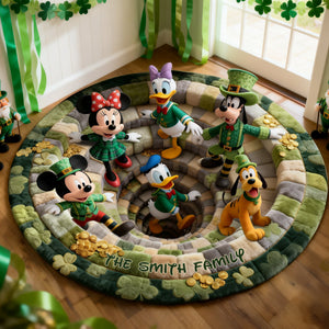 Patrick's Day Quilted Round Mat - Personalized Gifts For Family 01nalu100226