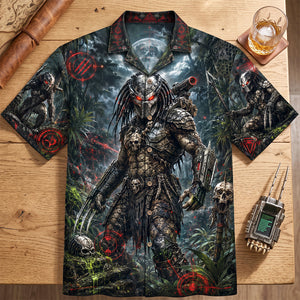 Alien Hunter Hawaiian Shirt - Personalized Gifts 03natn290626