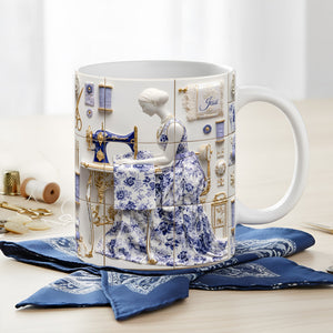 Sew Crafty Girl Coffee Mug - Personalized Gifts For Sewing Lovers 03TGLU151125