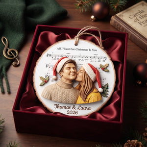 Couple Love Christmas Ornament - Custom Photo Gifts For Couple 08hulu161026