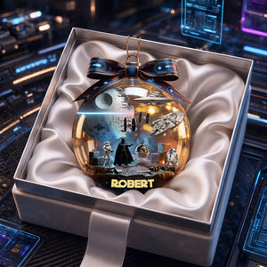 Space Scene Ornament - Personalized Christmas Gifts For Space Lovers 01OHLU200826