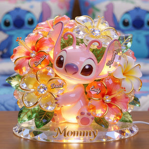 Alien Floral Mom Light Box - Personalized Gifts For Mother's Day Acrylic Light Box 01PGQN060426