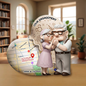 Old Couple Plaque - Personalized Gifts For Couple 01ohmg170725 - Shaped Plaques - GoDuckee