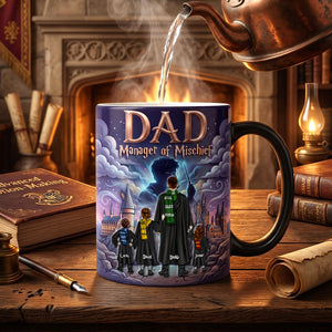 Fantasy Adventure Dad & Kids Heat Changing Mug - Personalized Gift For Dads 05natn170426