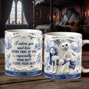 I Adore You Coffee Mug - Personalized Gifts For Couple 03tglu051225
