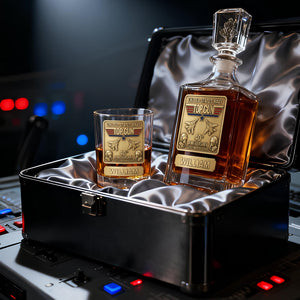 Fighter Aircraft Celebrating 40th Anniversary Decanter Set - Personalized Gifts 03kidt250226