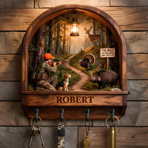 Adventure Key Hanger - Personalized Gifts For Hunting Lovers 03TODT161225