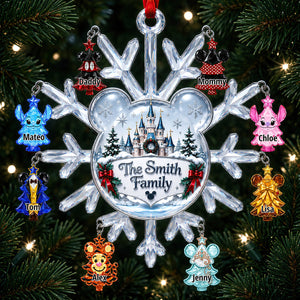 Snowy Christmas Memories Ornament - Personalized Gifts For Family 02OHDT080926