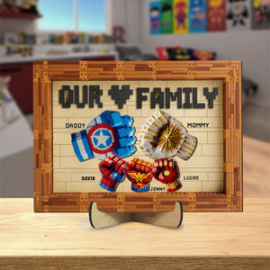 Fist Bump Personalized Gifts For Family Wood Sign 03ohtn140725 - Wood Sign - GoDuckee