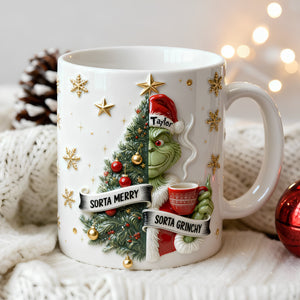 Personalized Annoyed Merry Spirit Mug 05QHLU201125