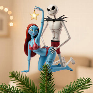 Funny Couple Tree Topper Personalized Gifts For Couple 06OHDT171125