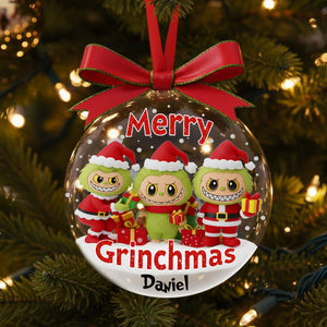 Cute Xmas Monster Personalized Gifts For Chrismas Ornament 01pglu270925