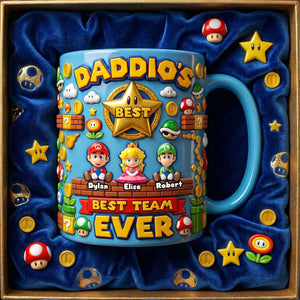 Retro Gamer Dad Coffee Accent Mug - Personalized Gift For Dads 04PADH150526