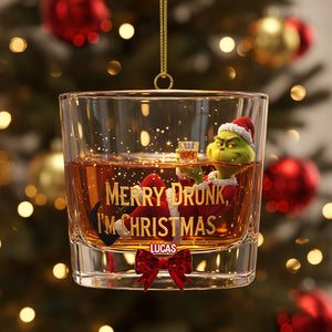 Personalized Funny Gifts For Drinking Lovers Christmas Ornament Merry Drunk - I'm Christmas 04pgtn071025
