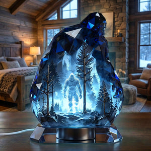 Mysterious Sasquatch Light Box, Personalized Gifts For Bigfoot Seekers 03qhtn181225