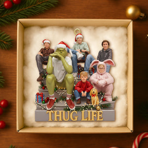 Funny Holiday Squad Ornament - Personalized Gift For Christmas 01OHTN031125