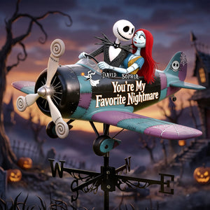 Gothic Sweethearts Metal Weather Vane - Personalized Gifts For Loved Ones 05TYLU180526
