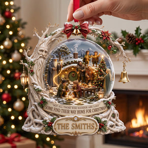 Fantasy Village Holiday Acrylic Ornament, Personalized Christmas Gifts 03HATN280826
