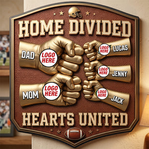 Sport Lover Family Cut Metal Sign - Personalized Gifts For Family Metal Sign 04NATN230626