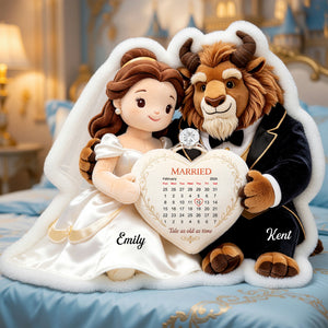 Fairytale Couple Pillow - Personalized Gifts For Couple Anniversary Pillow 02TGQN020626