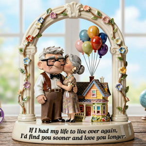 Kissing Old Couple Acrylic Plaque - Personalized Gift For Couples 01NAQN270126
