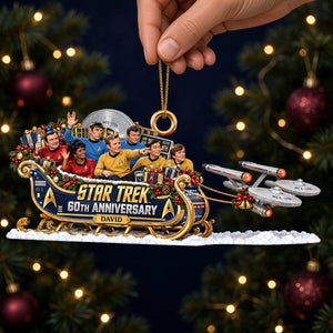 Galactic Sleigh Ride Christmas Ornament - Personalized Gifts 06ohdt091026