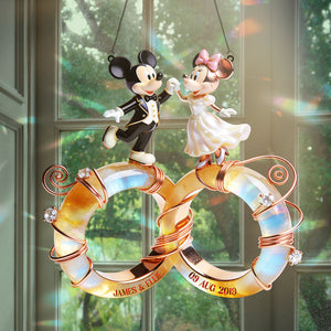 Wedding Couple Suncatcher Ornament - Personalized Gifts For Couple 03nata231225