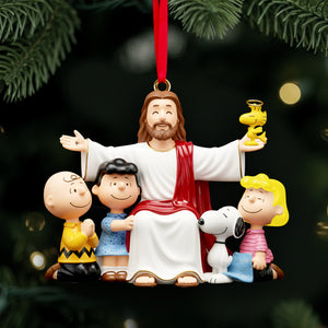 Surround By Jesus Christ Gentle Arms Acrylic Ornament - Personalized Gifts For Christians 06QHLU211025