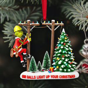 Personalized Gifts For Lineman Christmas Acrylic Ornament 06qhlu110925