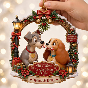 Opposites In Love Christmas Ornament - Personalized Gifts For Couple 08HADT021026