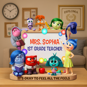 Cute Teacher Plaque - Personalized Gifts For Teacher 03napu270625