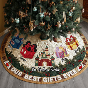 Best Gifts Family Gathering Quilted Tree Skirt, Personalized Gifts For Family 05qhtn011025