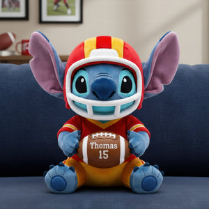 Energetic Blue Character Pillow - Personalized Gift For Sport Lovers 01HUQN131225