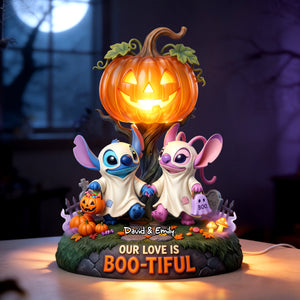 Cosmic Halloween Love Acrylic Light Box - Personalized Gifts For Couple 06todh300726