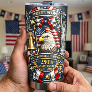 America 250th Anniversary Tumbler - Personalized Gifts 02toqn030326
