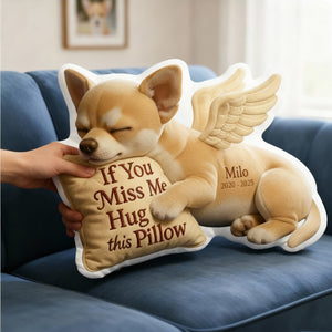 Dog Memorial Custom Shaped Pillow - Custom Photo Gifts For Dog Lover 04TGLU081125