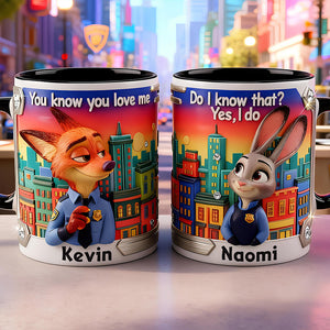 Couple Coffee Accent Mug - Personalized Gifts For Police Couple Coffee Mug 05KIDT160126