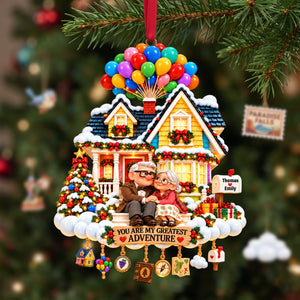 You Are My Greatest Adventure Couple Ornament - Personalized Gifts For Couple Christmas Ornament 11OHLU191026
