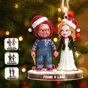 Horror Couple Ornament - Personalized Gift For Couple Christmas Ornament 01OHMG101025