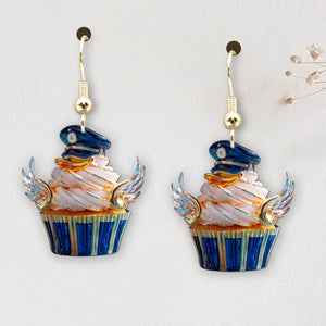 Cute Cupcakes Earrings - Personalized Gifts For Cartoon Lovers 01TGDT080725-Homacus