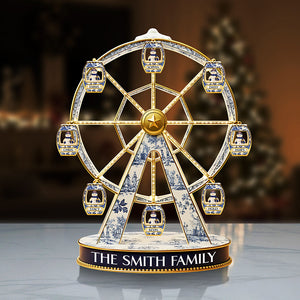 Personalized Gifts For Christmas, Snowman Family Toile De Jouy Acrylic Plaque 02tota011025