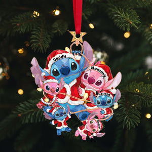 Mischievous Family Tree Ornament - Personalized Gifts For Family 03QHLU220925